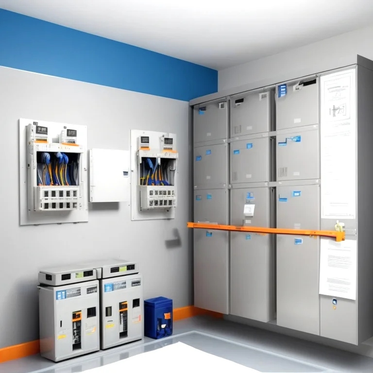 Técnico de VoltCert realizando mediciones eléctricas en panel