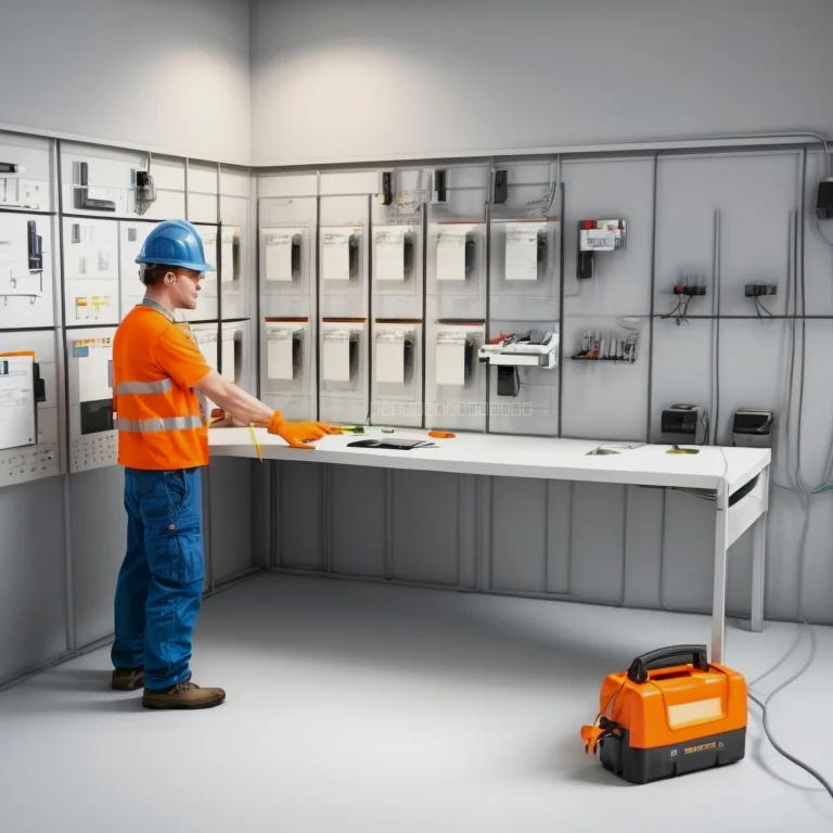Equipo de VoltCert realizando pruebas eléctricas