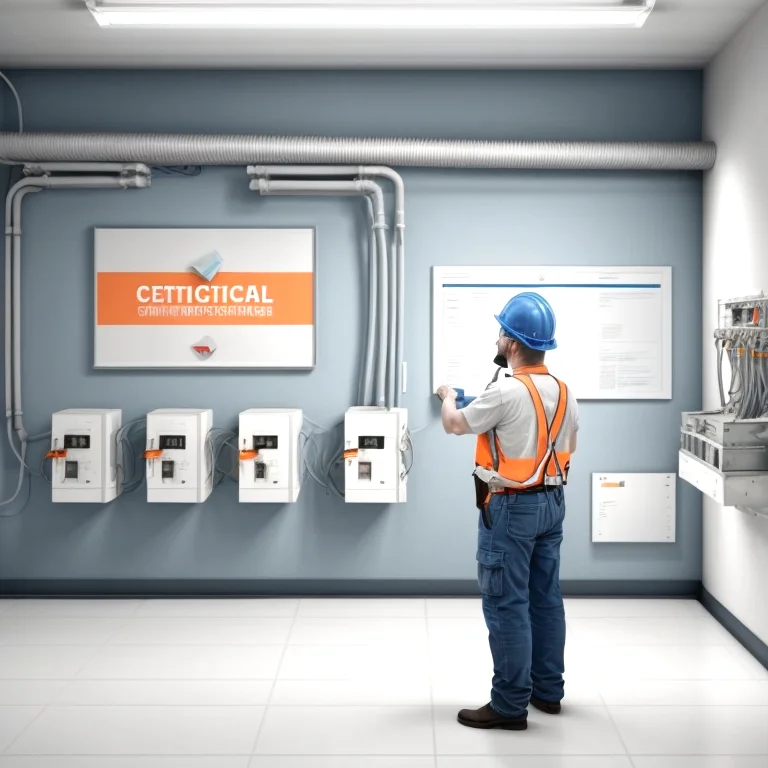 Técnico de VoltCert realizando medición eléctrica